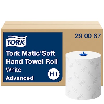 TORK 290067 – Matic® jemné papírové ručníky bílé v roli H1, 6 ks/balení