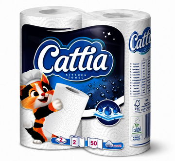 CATTIA kuchyňské utěrky dvouvrstvé 2 ks/balení