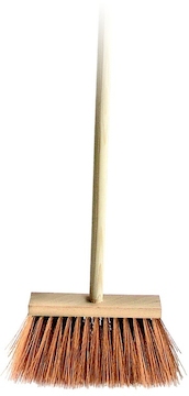 Koště venkovní zatloukané s holí PES 120 cm