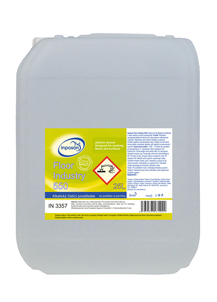 INPOSAN Floor Industry 550 - alkalický prostředek na mytí 25 l