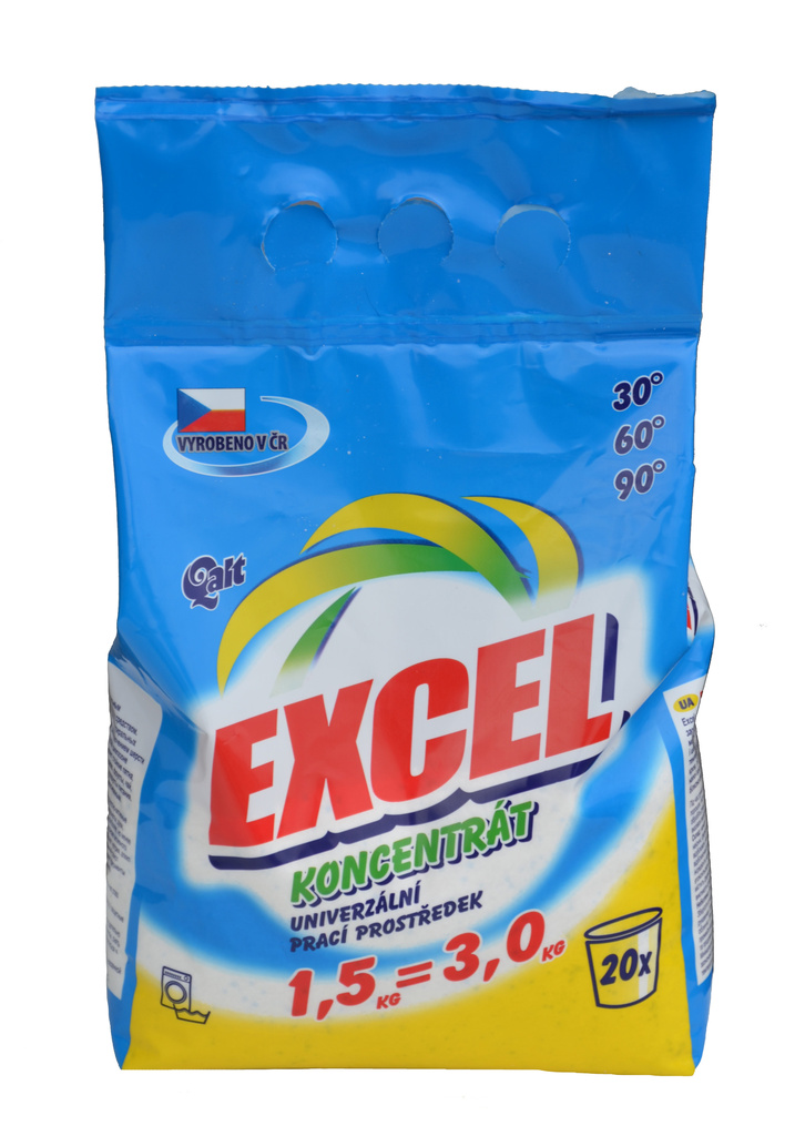 Qalt EXCEL koncentrát - prací prášek 1,5 kg