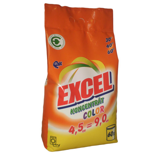 Qalt EXCEL koncentrát color 4,5 kg - prací prášek 